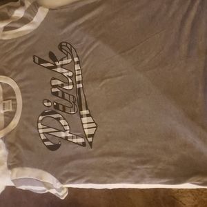 PINK sm grey t-shirt